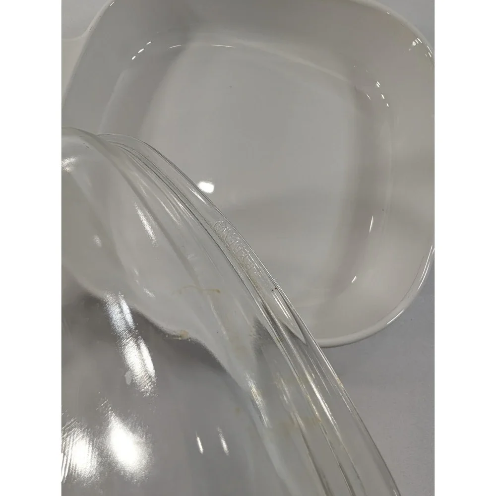 Corning Ware Le Romarin A-10-B Large Casserole Dish‎ 10x10x2 with Pyrex Lid